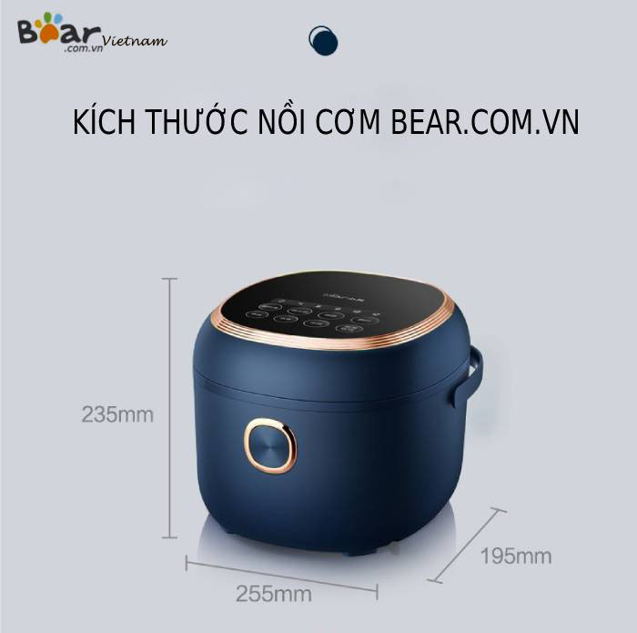 kích thước nồi cơm