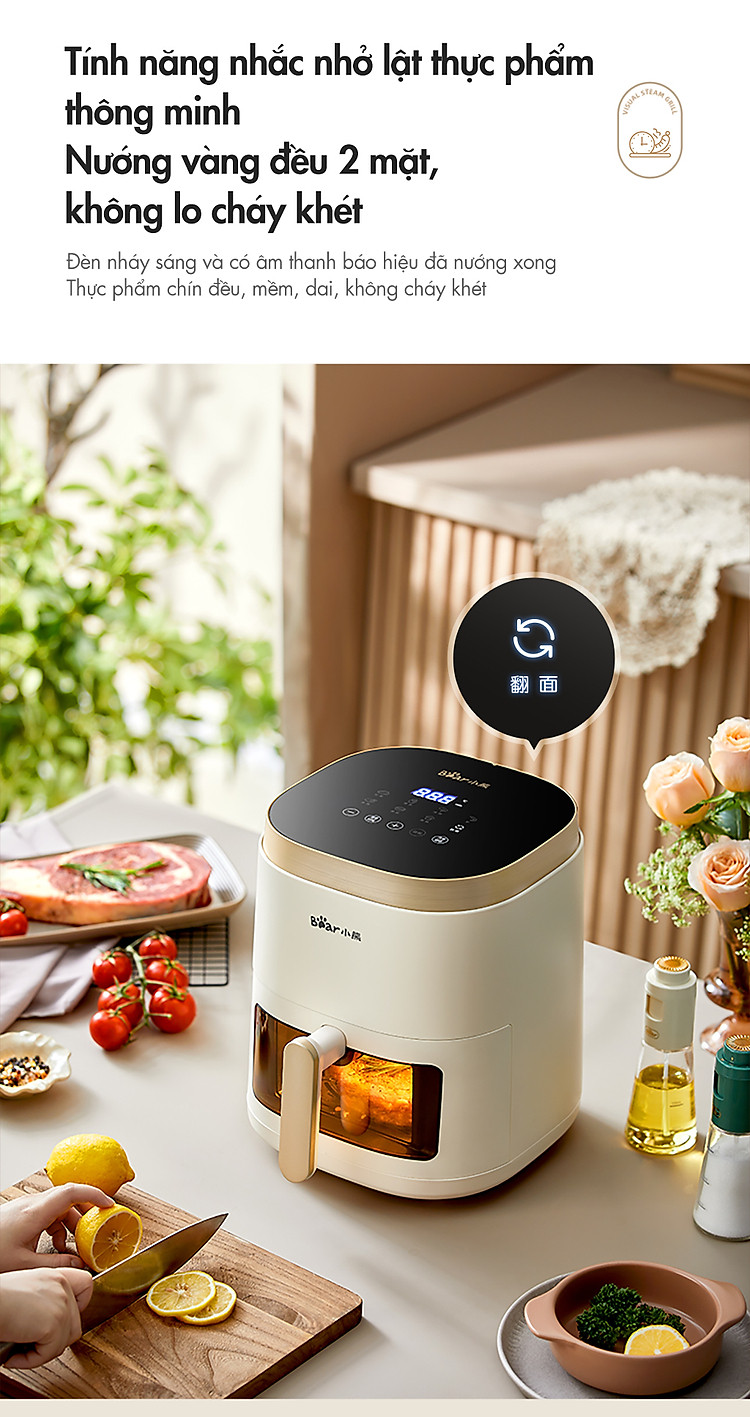 Nồi chiên không dầu Bear QZG-F15E3