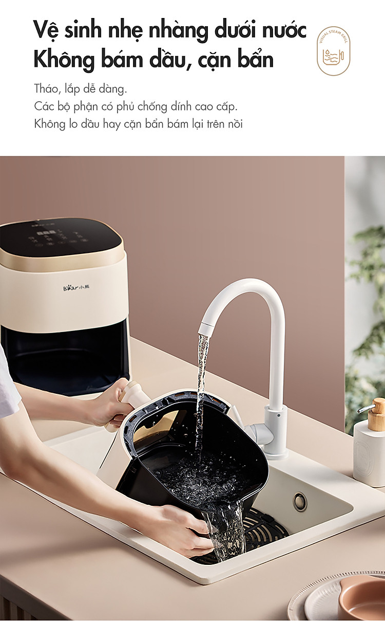 Nồi chiên không dầu Bear QZG-F15E3