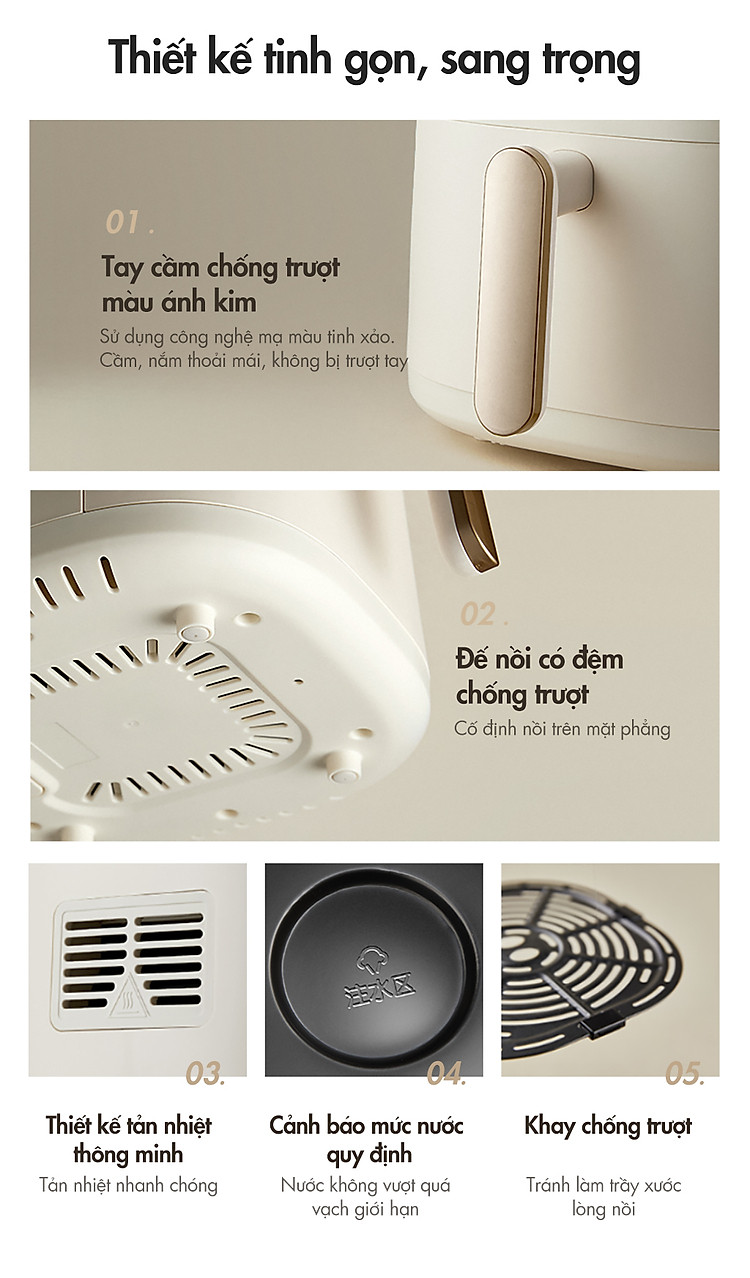 Nồi chiên không dầu Bear QZG-F15E3