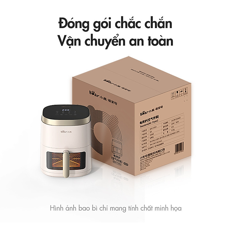 Nồi chiên không dầu Bear QZG-F15E3
