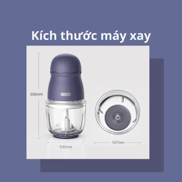 Kích thước Máy xay