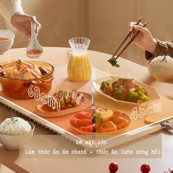 mâm điện hâm nóng