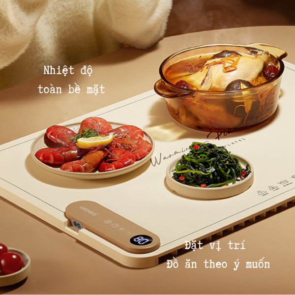 mâm điện hâm nóng