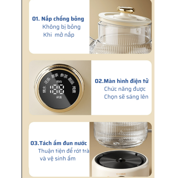 ấm điện pha trà