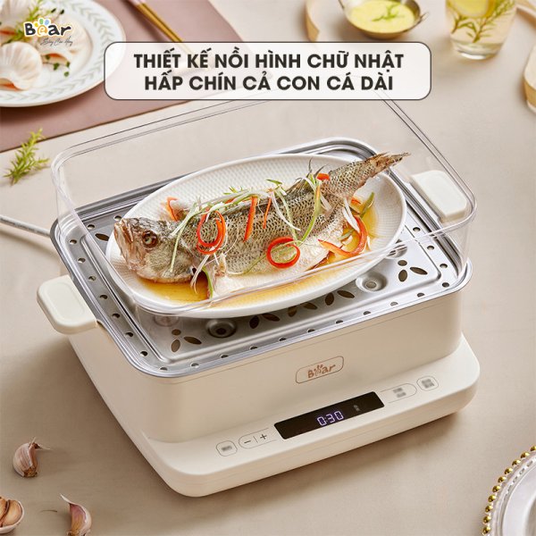 nồi hấp Bear