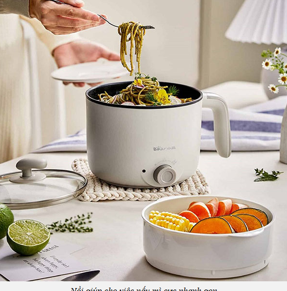 Nồi lẩu mini Bear 1.2L DRG-C12K1