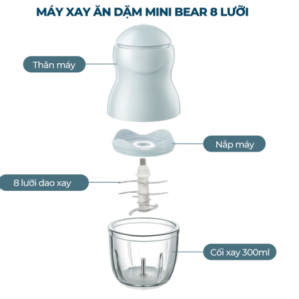 Máy xay ăn dặm Bear GR-B03V8